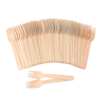 Tenedor De Madera Ecológico Pack 100 Unidades