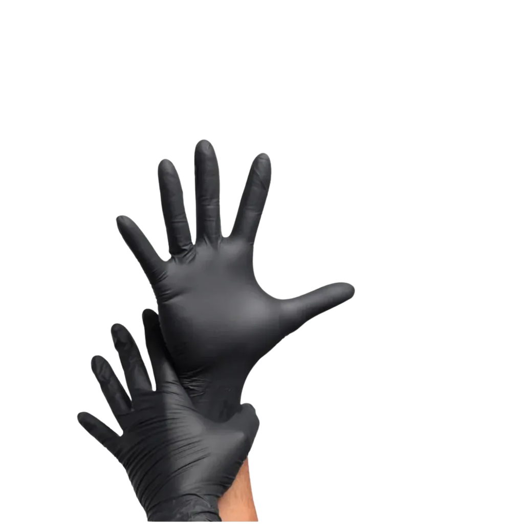 Guante de nitrilo negro talla S caja 100 unidades