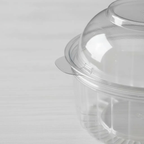 Pote domo con bisagra para postre  8 onzas