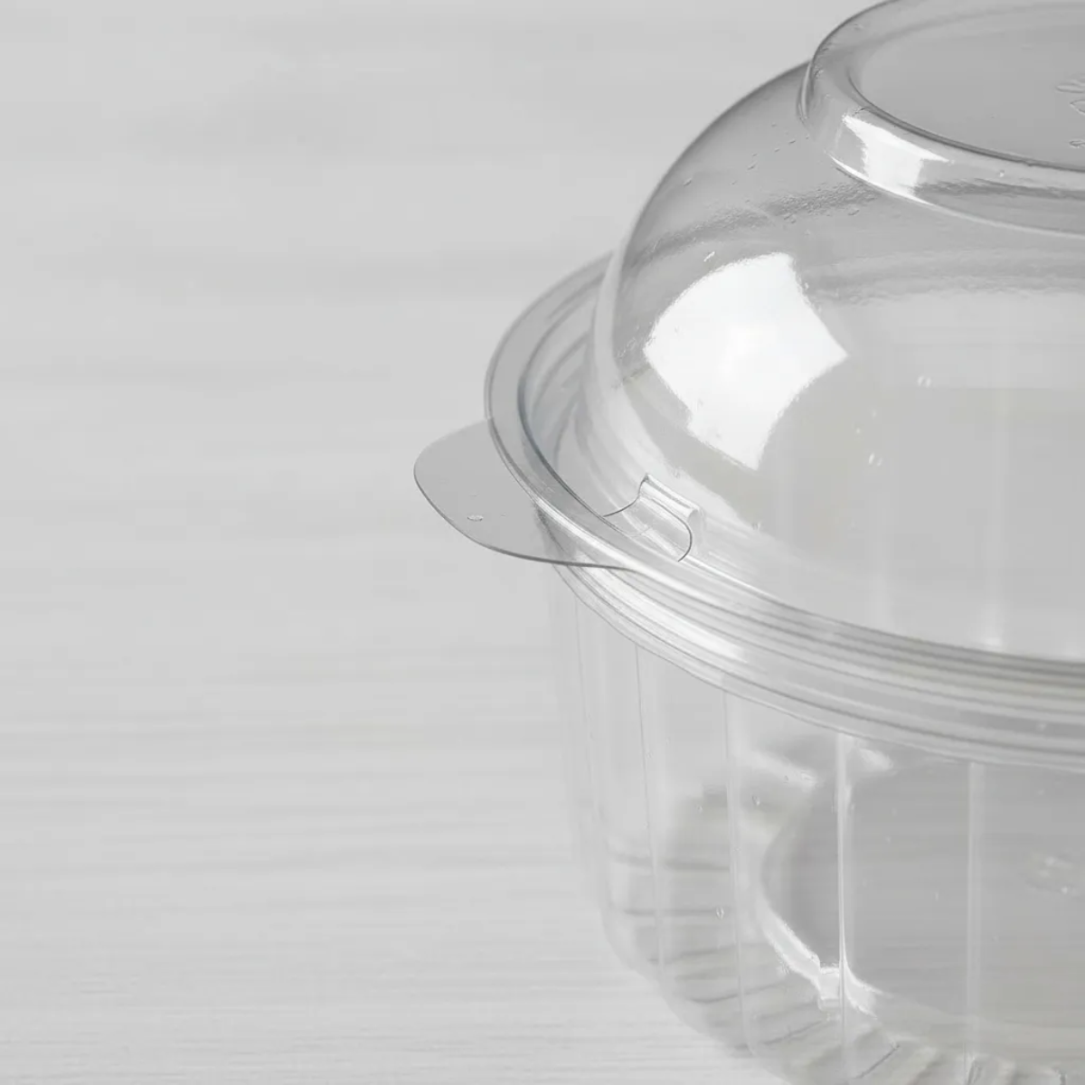 Pote domo con bisagra para postre  8 onzas