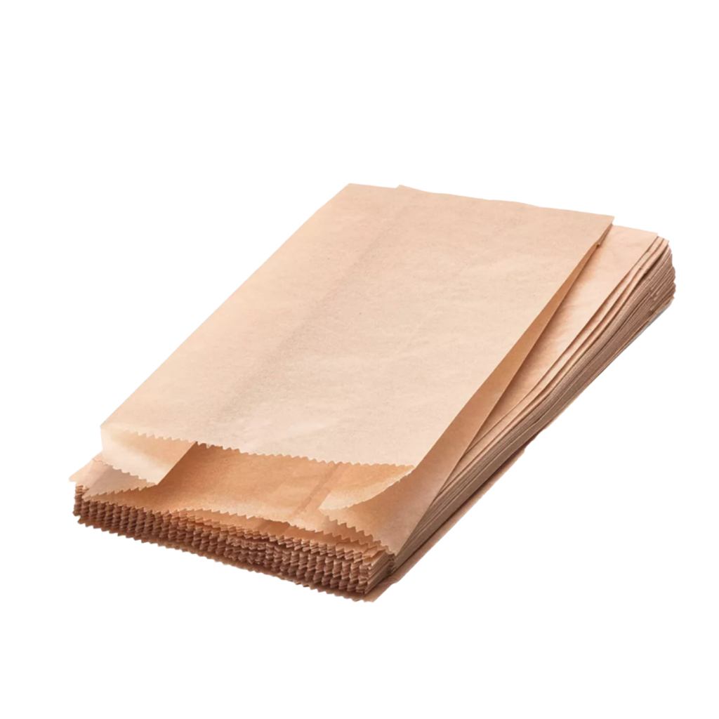 Bolsa Saco De Papel Kraft  1kg Pack 100 Unidades