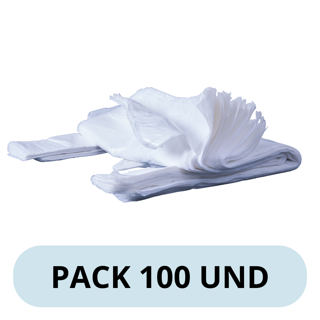 Bolsa Camiseta Plástica 28x35cm Pack 100 Und