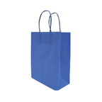 Bolsas de Papel Kraft con Manilla 21x16x8 azul pack