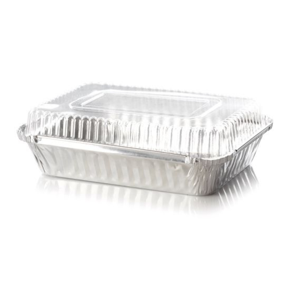 Bandeja De Aluminio C-18 con Tapa Transparente Pack 50 und