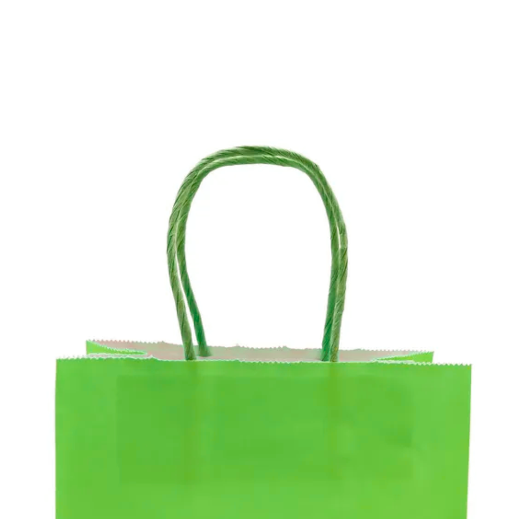 Bolsas de Papel Kraft con Manilla 21x16x8cm Pack 12 Unidades