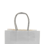 Pack 12 Bolsas de Papel Kraft con Manilla 21x16x8 cm