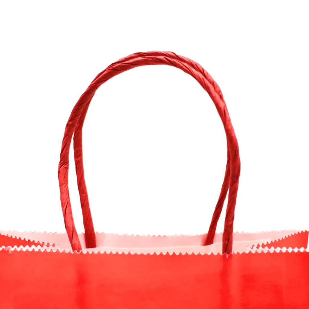 bolsas de papel kraft roja pack 12 unidades