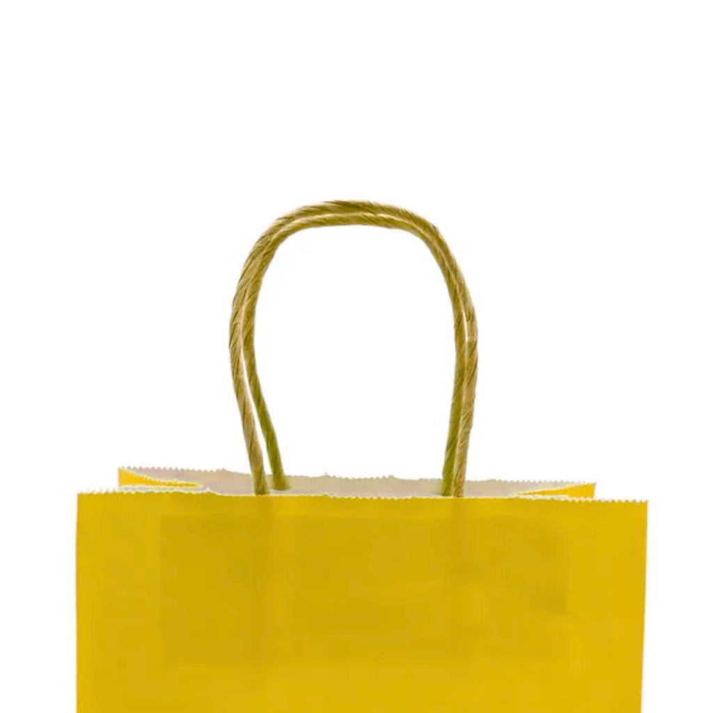 Bolsas Kraft con Manilla 21x16x8 cm pack 12 unidades