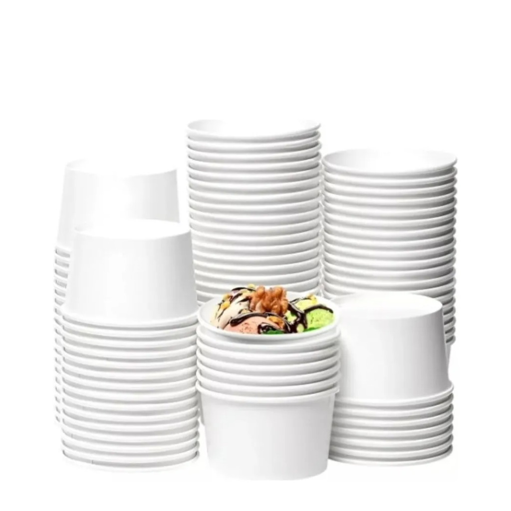 Pote de polipapel  para postre 4,5 onzas pack 50 unidades