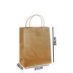 Bolsas de Papel Kraft con Manillas 31x16x39 cm