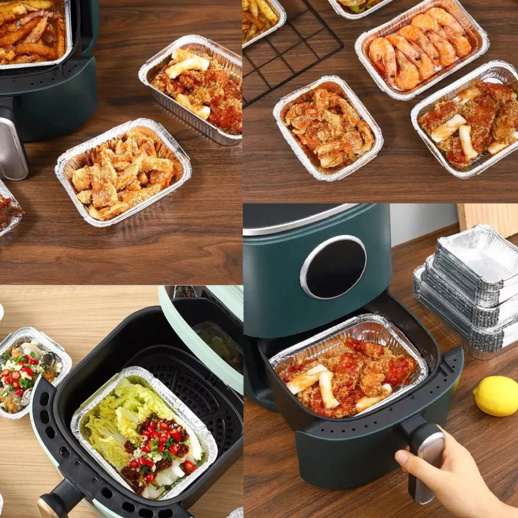 Bandeja De Aluminio C-18 con Tapa Transparente Pack 50 und