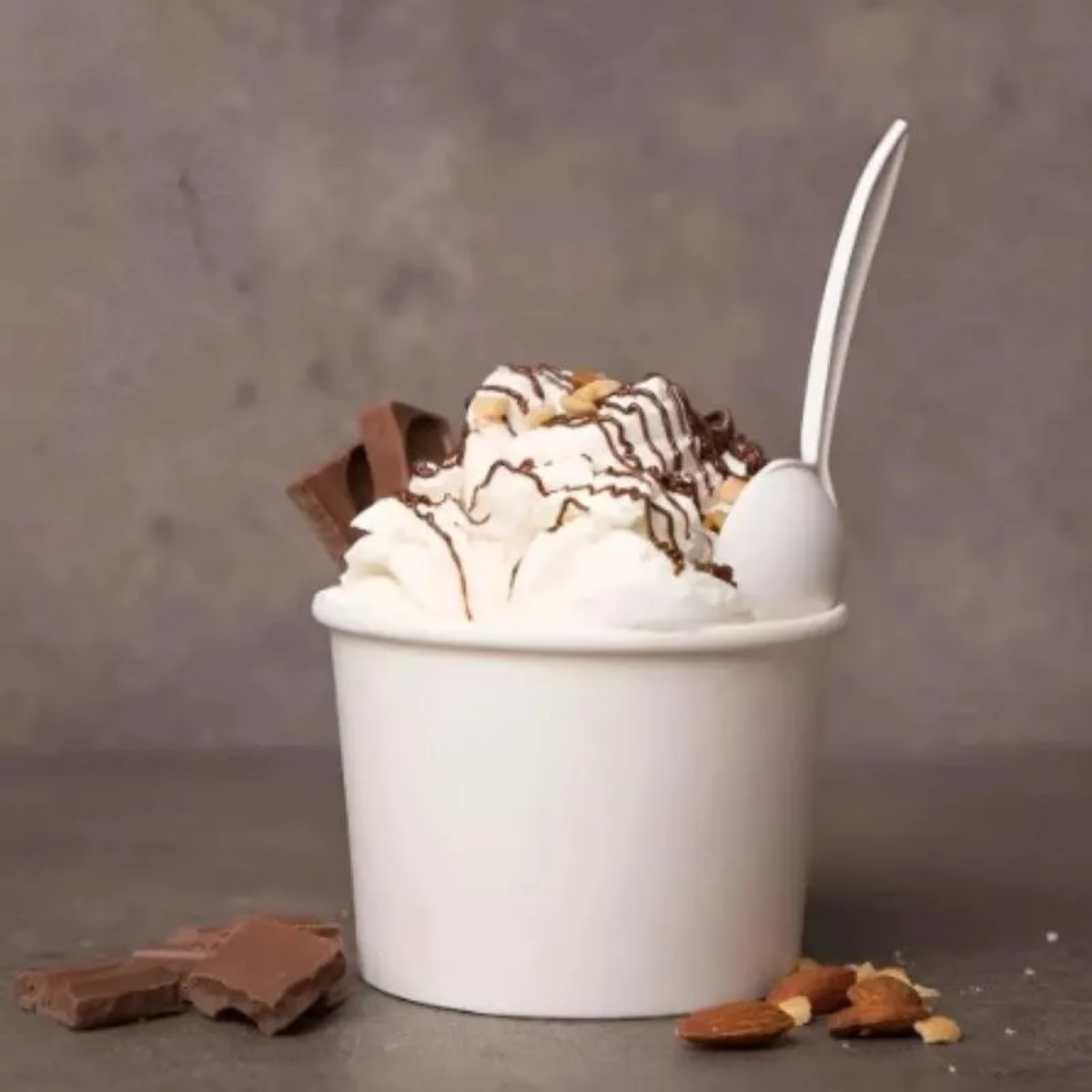 Pote de polipapel  para postre 4,5 onzas pack 50 unidades