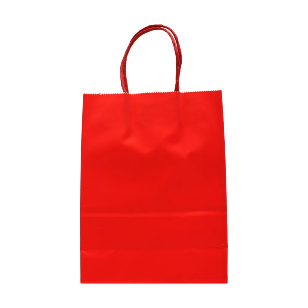bolsas de papel kraft roja pack 12 unidades