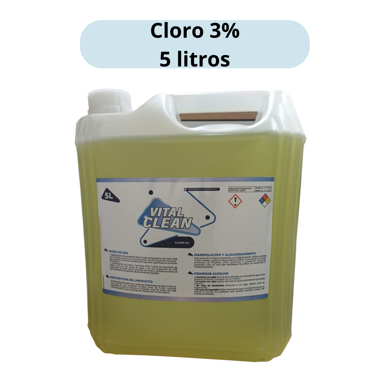 cloro 3% hipoclorito de sodio