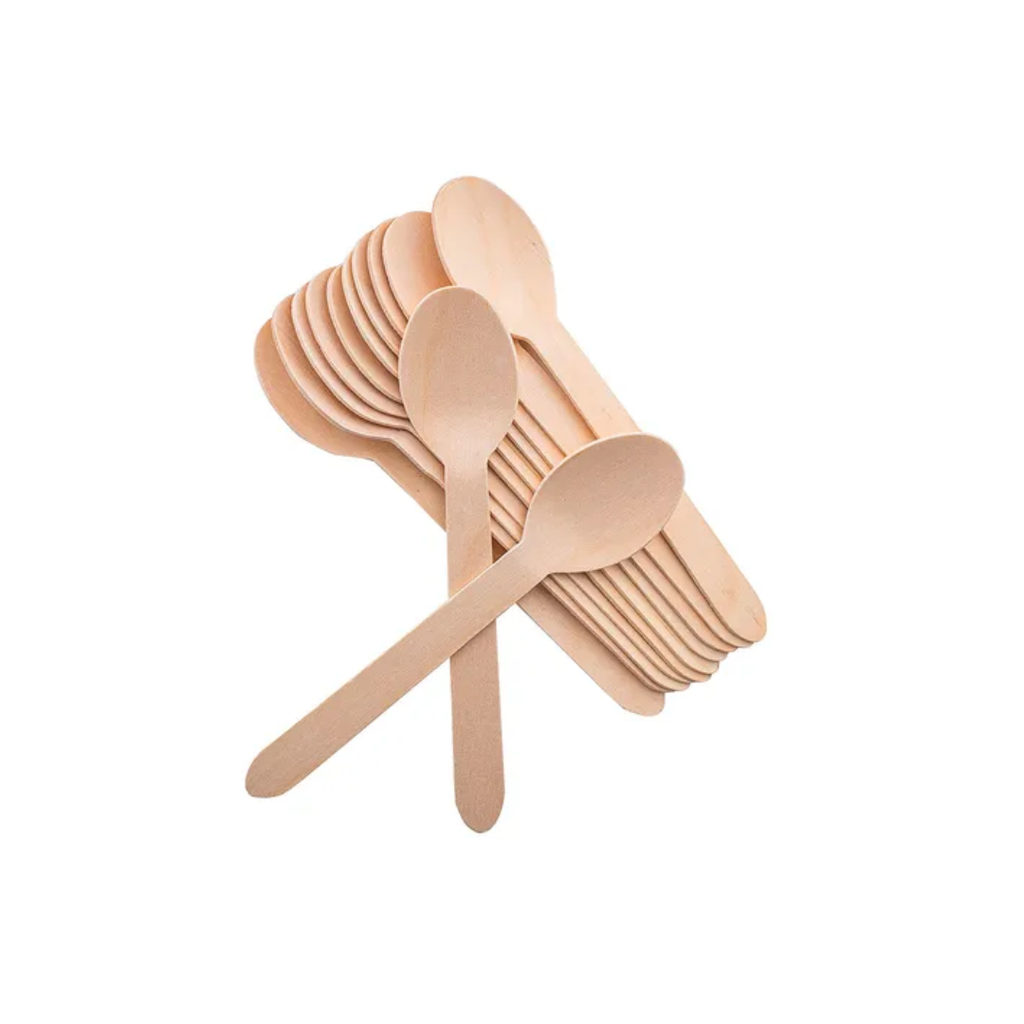 Cucharas de madera ecológica pack 100 unidades