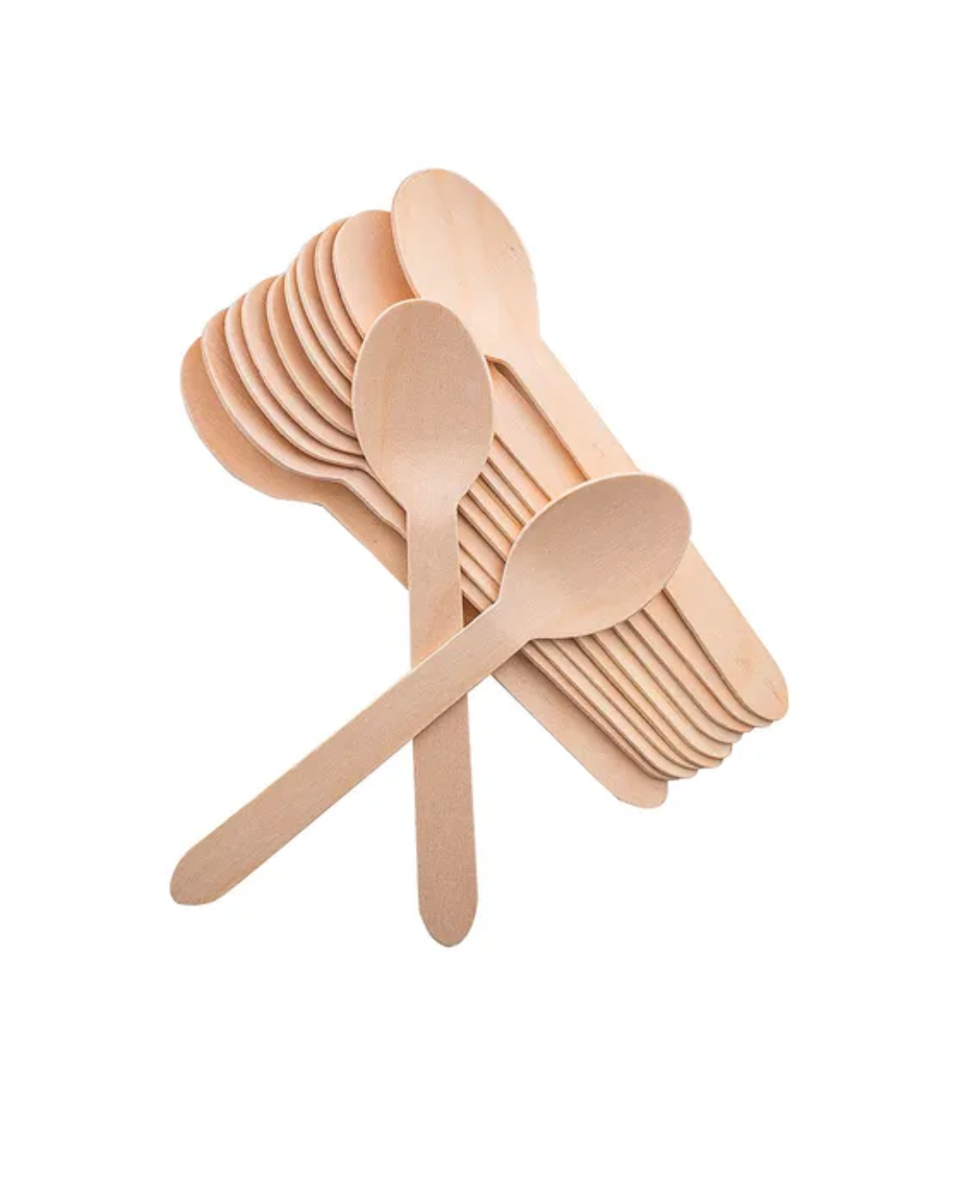 Cucharas de madera ecológica pack 100 unidades