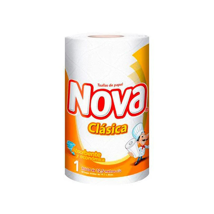 Toalla de papel nova clásica  1 rollo 12 metros