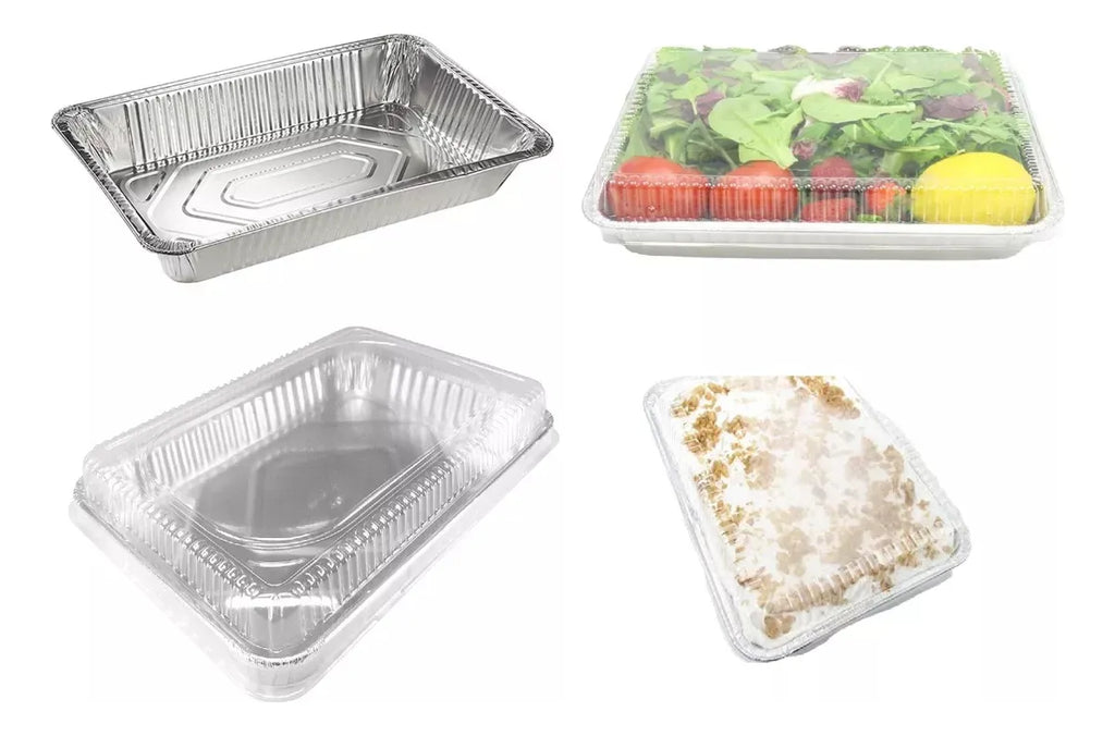 Bandeja de Aluminio C-50 con Tapa Transparente pack 10 unidades