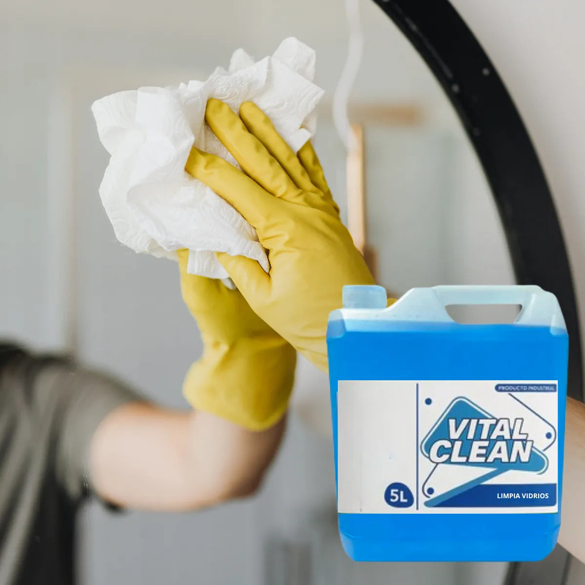 Limpia Vidrios industrial 5 litros
