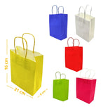 Bolsas Kraft Fiesta 6 Unidades 21x16x8cm