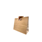 Bolsa Kraft Papel Troquelada 28x28x15 Cm Caja 300 Unidades